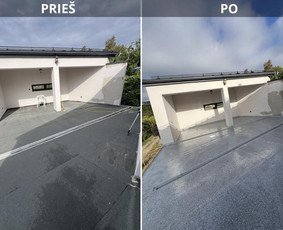 Stogdengiai, stogo darbai - Plok&scaron;čių stogų, terasų ir balkonų hidroizoliacija/remontas! - 1