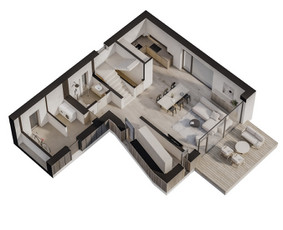 3D vizualizacijos: interjeras, eksterjeras, 3D planai / LURAVIZ / Darbų pavyzdys ID 4555526