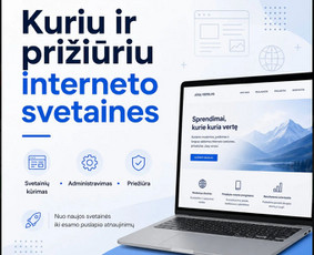 Svetainių kūrimas - Interneto svetainių kūrimas ir priežiūra - 1