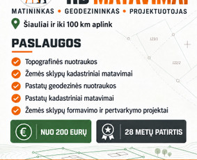 Geodezinių nuotraukų sudarymas - Matininkas - Geodezininkas - Projektuotojas - 1