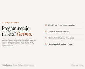 Programavimas su Laravel (PHP) - Golang, dirbtinio intelekto sprendimai, PHP, integracijos - 1