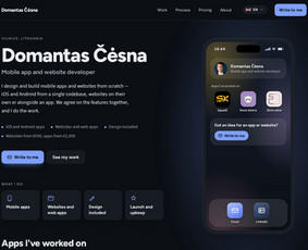 Svetainių kūrimas - Telefono programėlių ir interneto svetainių kūrimas - 1