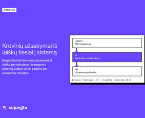 Ai integracijos verslui ir procesų automatizavimas / Sujungta.lt / Darbų pavyzdys ID 4558552