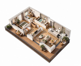 Nekilnojamojo turto vizualizacijos (Di + modeliavimas) / NT 3D vizualizacijos / Darbų pavyzdys ID 4559926