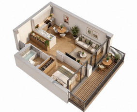 3D Planai - Nekilnojamojo turto vizualizacijos (Di + modeliavimas) - 4