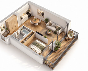Nekilnojamojo turto vizualizacijos (Di + modeliavimas) / NT 3D vizualizacijos / Darbų pavyzdys ID 4559936