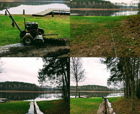 Žemės kasimas, lyginimas - Tran&scaron;ėjų kasimas - 1