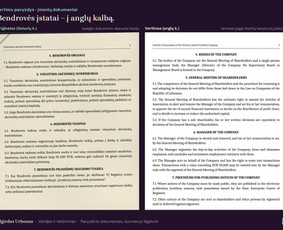 Vertimas ra&scaron;tu anglų kalba - Vertimai su notaro patvirtinimu. Vertėjas ir teisininkas - 4