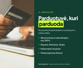 El. parduotuvių kūrimas su OpenCart - Svetainės, programėlės, sistemos &ndash; greitai ir kokybi&scaron;kai - 1