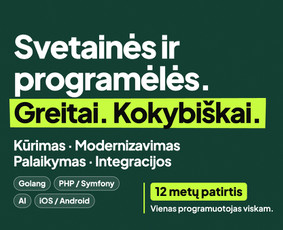 Svetainių kūrimas - Svetainės, programėlės, sistemos &ndash; greitai ir kokybi&scaron;kai - 1
