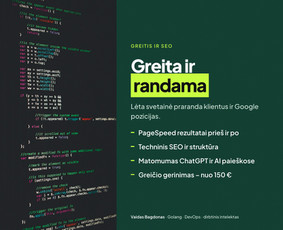 Svetainės, programėlės, sistemos – greitai ir kokybiškai / Vaidas Bagdonas / Darbų pavyzdys ID 4561888