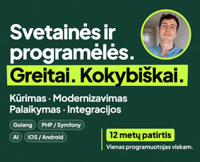 Svetainių kūrimas - Svetainės, programėlės, sistemos &ndash; greitai ir kokybi&scaron;kai - 1