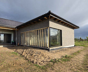 Fasadų apdaila, dažymas - Klinkerio mūrijimas (mūras) ir klijavimas - 2