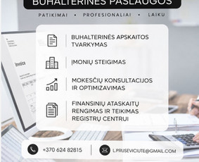 Darbo užmokesčio apskaita - Buhalterinės apskaitos tvarkymas - 1