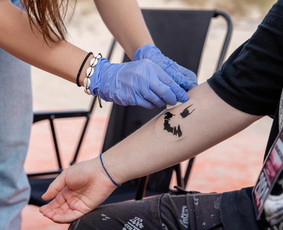Laikinos tatuiruotės / Veidukų piešimas / Blizgučių stotelė / Black Swan kūno puošyba / Darbų pavyzdys ID 4564356