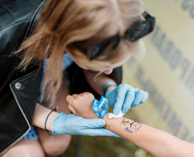 Tatuiruotės (tattoo) - Laikinos tatuiruotės / Veidukų pie&scaron;imas / Blizgučių stotelė - 4