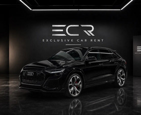 The 2024 Audi RS Q8 has a 4.0-litre twin-turbo V8 (441 kW, about 600 hp) and quattro all-wheel drive. It is black, has a sunroof and full equipment, and carries five people at a pace few sports cars ...