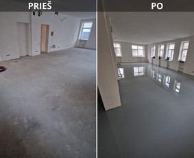 Grindų klojimas, remontas - Epoksidinės / poliuretaninės dangos jūsų patalpoms - 1