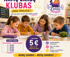 Pradinių klasių mokytoja - Žinių Magija &ndash; Namų Darbų Klubas! - 1