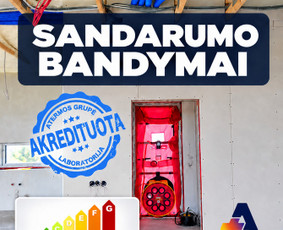 Pastatų sandarumo bandymai - Akredituoti Sandarumo Bandymai - 1
