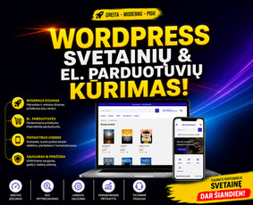Interneto svetainių kūrimas - Abc Interneto Svetainių ir El. Parduotuvių kūrimas + Seo - 1