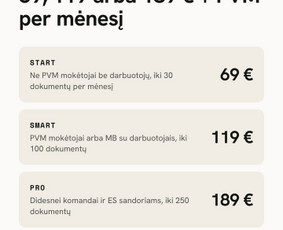 Finansinių ataskaitų rengimas, teikimas - Mažųjų bendrijų buhalterija internetu nuo 69 &euro;/mėn. - 1