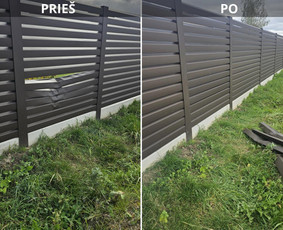 Kiemo vartai, gamyba - Tvoros vartai ir montavimas, pamatų, polių betonavimas - 3