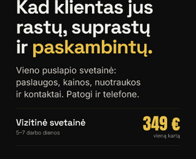 Verslo procesų automatizavimas ir svetainės nuo 349 € / Rokas Stulga / Darbų pavyzdys ID 4570752