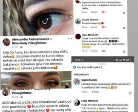 Grožio paslaugos - Blakstienu priauginimas ,Blakstienu laminavimas , Antakiu da - 1