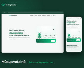 HTML/CSS kodavimas - Individualios sistemos, integracijos ir automatizavimas - 1