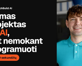 Dirbtinio intelekto sprendimai - Ai mokymai: tavo svetainė ar programėlė per kelias dienas - 1