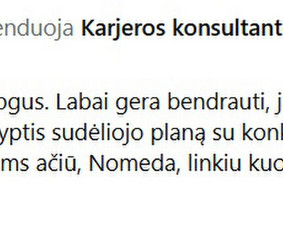 Karjeros ir asmeninio augimo konsultantai - Karjeros konsultacijos, Cv auditas, pokalbio simuliacija - 3
