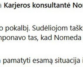 Karjeros ir asmeninio augimo konsultantai - Karjeros konsultacijos, Cv auditas, pokalbio simuliacija - 2