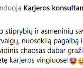 Karjeros ir asmeninio augimo konsultantai - Karjeros konsultacijos, Cv auditas, pokalbio simuliacija - 1