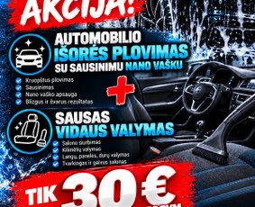 Cheminis salono valymas - Automobiliu plovykla variklių plovimas i&scaron; vir&scaron;aus ir apačios - 1