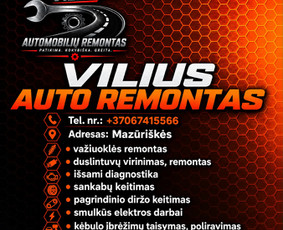 Autoservisai, automobilių remontas - Vilius auto remontas - 1