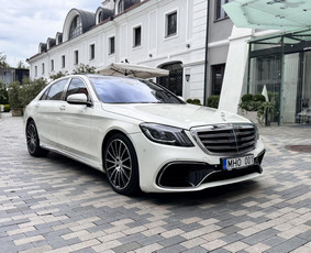 Prabangių automobilių nuoma, transportas vestuvėms - Baltas !mercedes-benz S kl nuoma vestuvėms - 2
