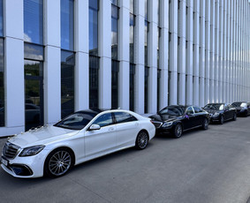 Prabangių automobilių nuoma, transportas vestuvėms - Baltas !mercedes-benz S kl nuoma vestuvėms - 3