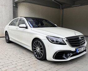 Prabangių automobilių nuoma, transportas vestuvėms - Baltas !mercedes-benz S kl nuoma vestuvėms - 4