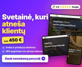Interneto svetainių kūrimas - Svetainių kūrimas verslui Kaune: greita ir su Seo - 1