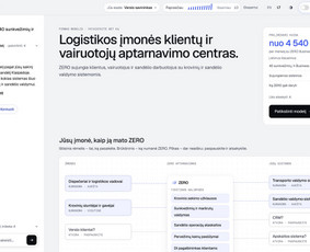 Logistikos įmonės klientų ir vairuotojų aptarnavimo centras: klausimai, užsakymai ir jų būsenos vienoje sąsajoje. (pavyzdiniai duomenys)