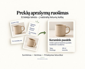 Tekstų kūrėjai - Prekių nuotraukų ir apra&scaron;ymų parengimas el. parduotuvėms - 3