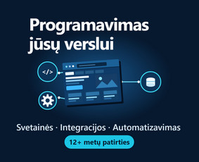 Programuotojai - Programavimas, svetainių kūrimas ir priežiūra - 1