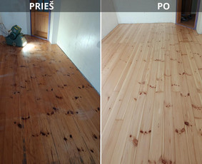 Vidaus apdailos darbai - Parketo &scaron;lifavimas.klaipėda,tel&scaron;iai,palanga,plungė - 1
