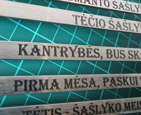 Lazerinis graviravimas, pjovimas, reklamos bei dovanų gamyba / Graverum, MB / Darbų pavyzdys ID 4580862