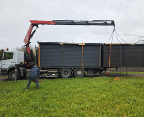 Statybinių atliekų i&scaron;vežimas - Fiskaras, kranas, sunkvežimis, platforma - 1