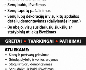 &Scaron;iuk&scaron;lių i&scaron;vežimas: statybinių ir kt. - Griovimo, demontavimo ir statybinių atliekų i&scaron;vežimo darbai - 4