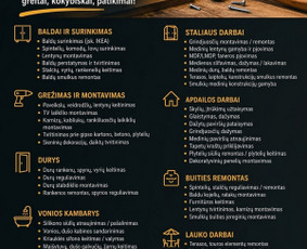Statybos, apdaila - Meistras i namus - 1