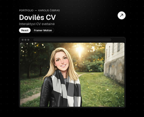Dovilės CV – React svetainė