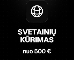 Svetainių kūrimas - Web svetainės, el. parduotuvės, programėlės ir programavimas - 1